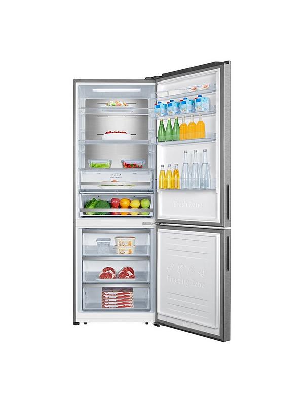 Hisense RB645N4BIE 60/40 70.4cm Wide Frost-Free Fridge Freezer - Stainless Steel - Image 3
